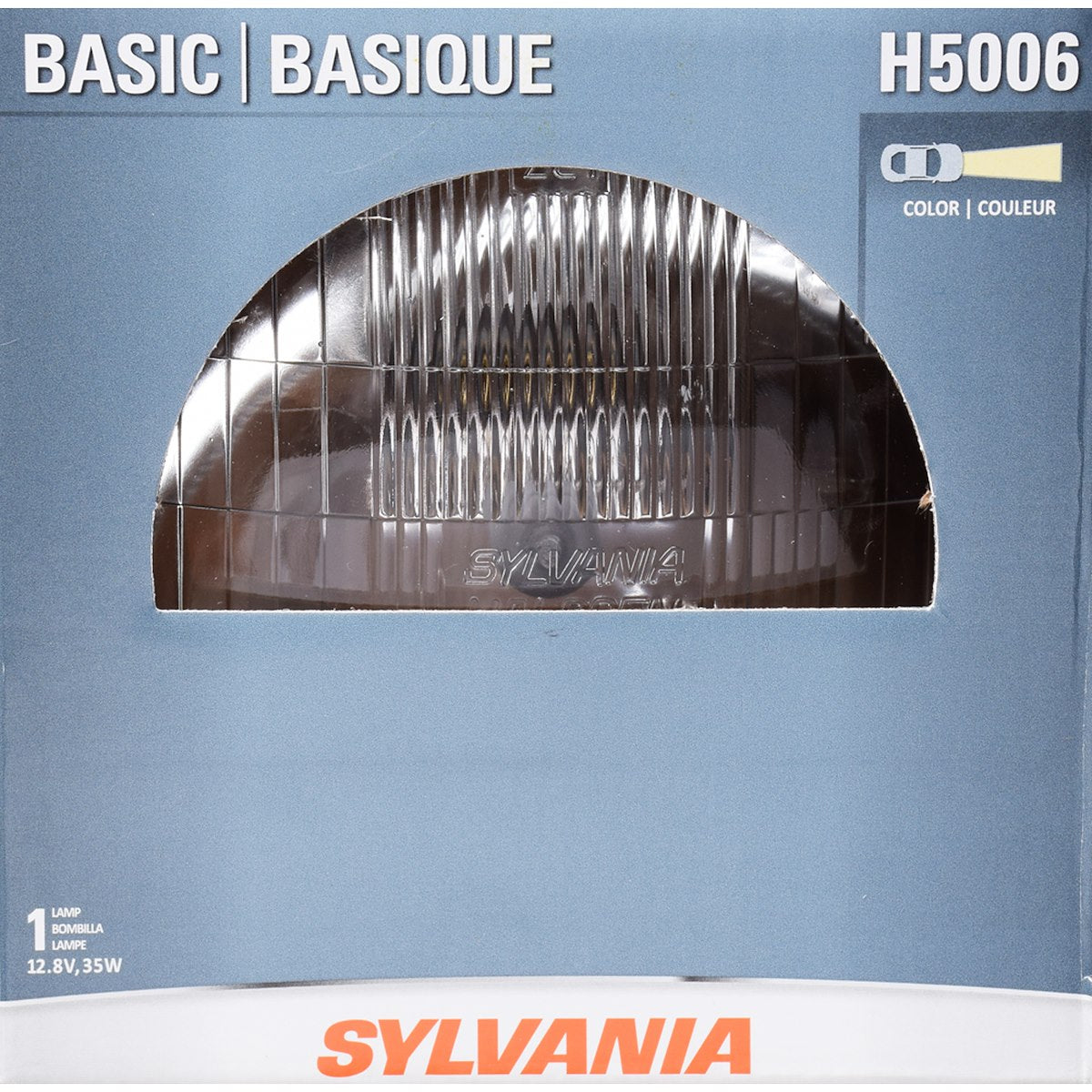 Sylvania Silverstar Headlight Bulb, H5006, Halogen Sealed Beam, 35 Watt - H5006.BX