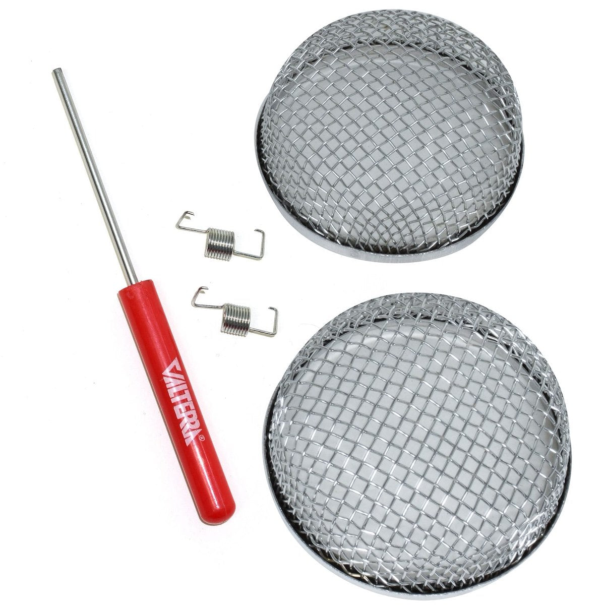 Valterra Bug Screen - RV Appliance, 2.8 in Diameter x 1.2 in Depth, Stainless Steel, Pack Of 2 - A10-1301VP