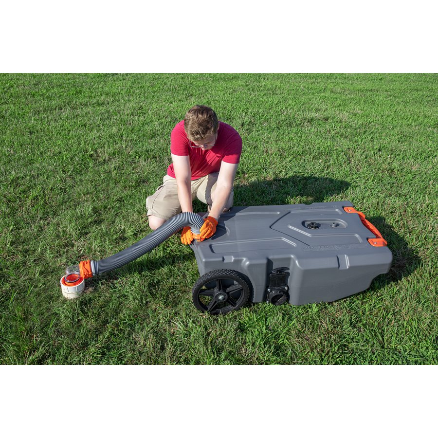 Camco Portable Waste Holding Tank, 36 gal, 2 Wheel Design - 39006
