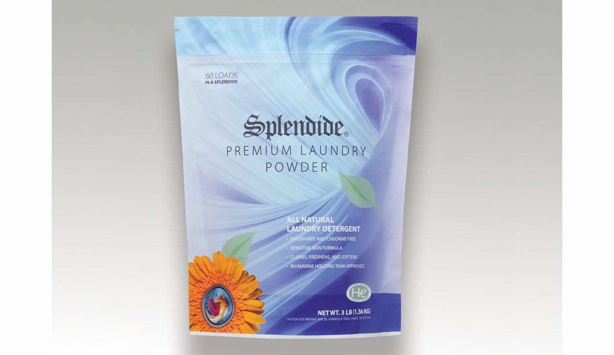 Splendide Laundry Detergent, 60 Loads, 3 lb, All Natural Ingredients - 1003