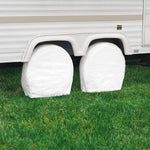Classic Accessories Tire Cover, For 24 in To 27 in Wheel Diameter/8.5 in Tire Width, Snow White, Pack Of 2 - 76240