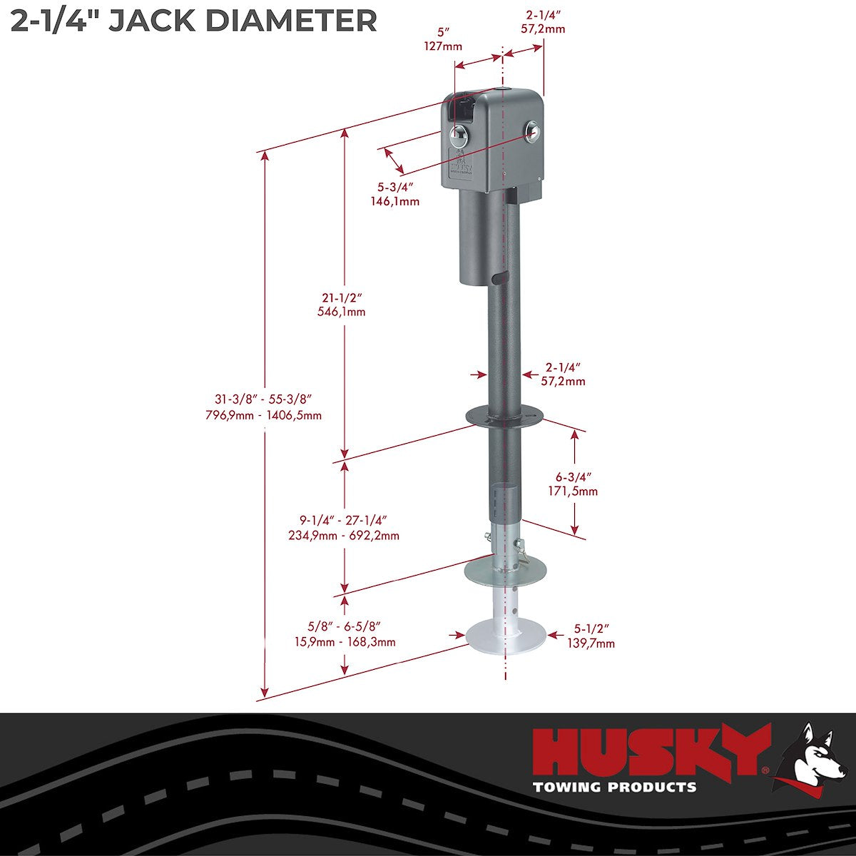 Husky Towing Trailer Jacks & Stabilizers 87247 product image 3