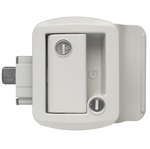 Creative Products Entry Door Handle, White Powder Coat - TTL-43610AL-9009-1PK