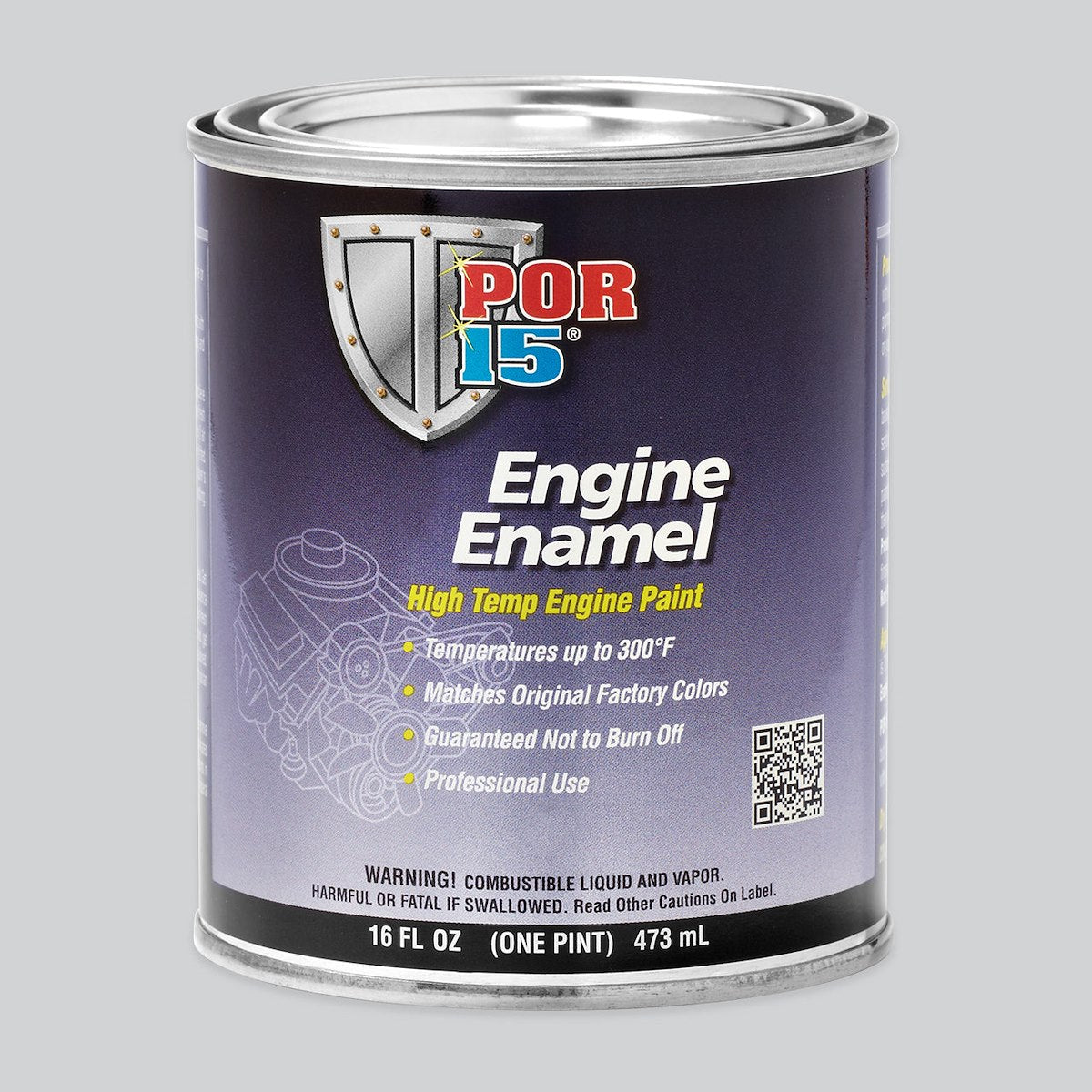 Por 15 Engine Paint, Heat Resistant to 350 Degrees Fahrenheit, 16 oz Can - 42268