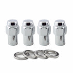 McGard Wheel Access Lug Nut, 7/16 in-20 Thread Size, 0.746 in Regular Mag Shank With 1.06 in Round Center Hole Washer, Steel, Set Of 4 - 61001