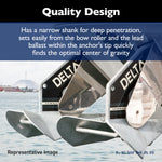 Lewmar Anchor, Holds Up To 42 ft Length Boat, 22 lb, 27-3/8 in Length x 12-1/8 in Width - 0057410