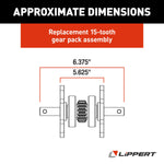 Lippert Slide Out Gear, 15 Teeth, 2 x 2 - 281331
