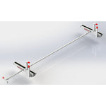 Weather Guard Ladder Rack, EZ Glide 2, White, Aluminum - 2275-3-01