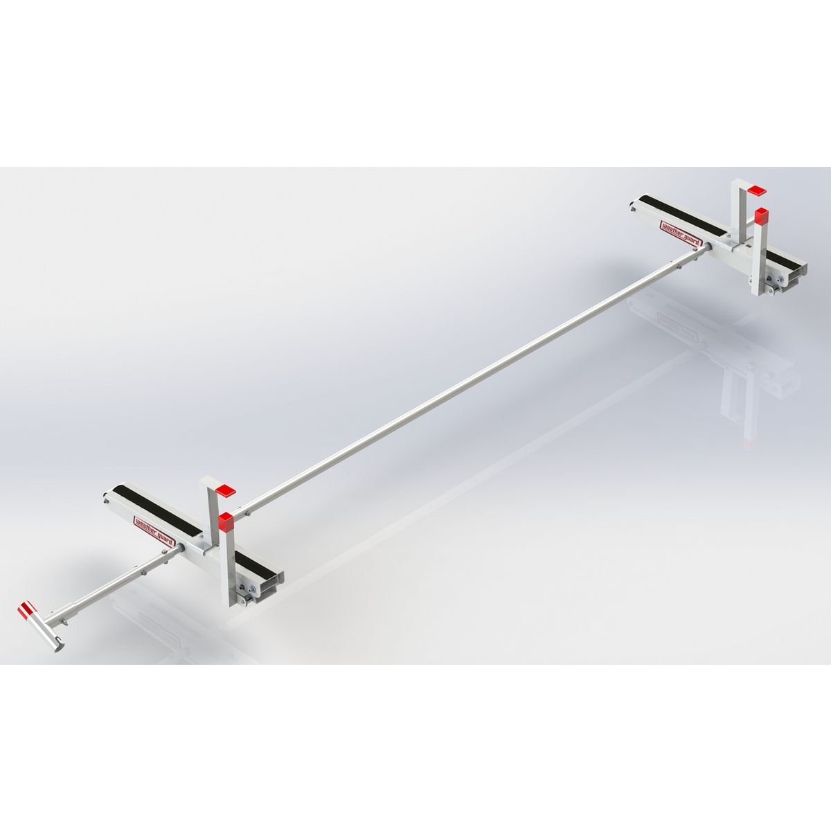 Weather Guard Ladder Rack, EZ Glide 2, White, Aluminum - 2275-3-01