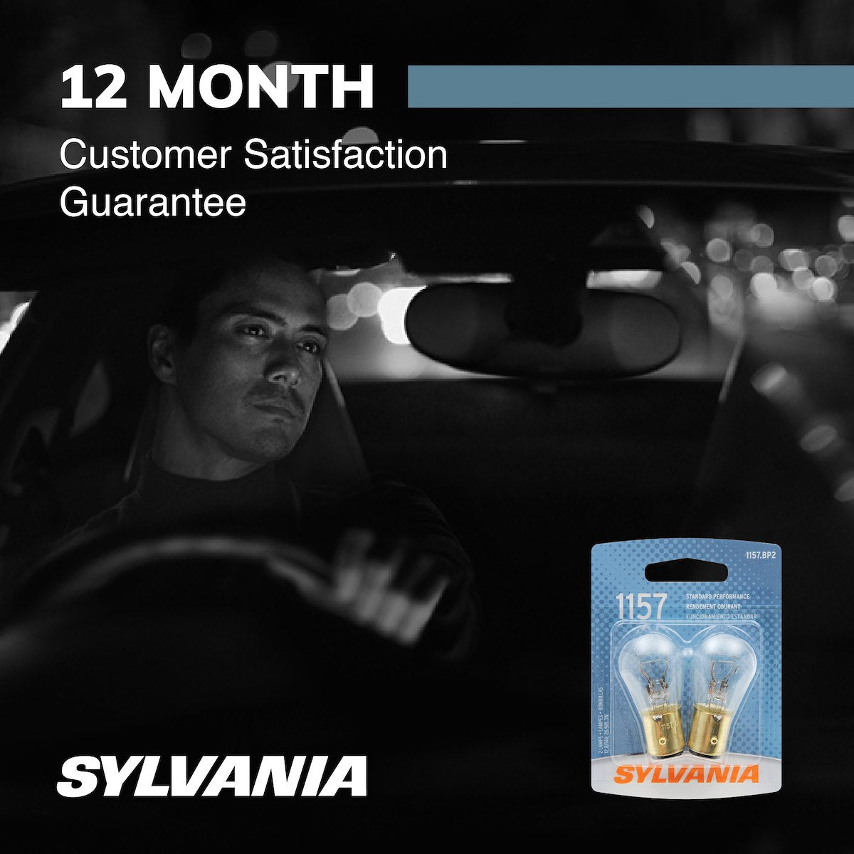 Sylvania Silverstar Tail Light Bulb, 1157, Set Of 2 - 1157.BP2