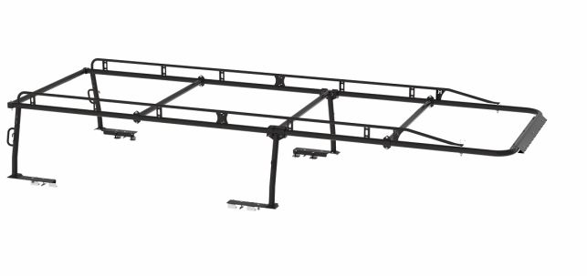 Holman Ladder Rack, 1700 lb Capacity, 22 in Height, Black - 2SSS8C