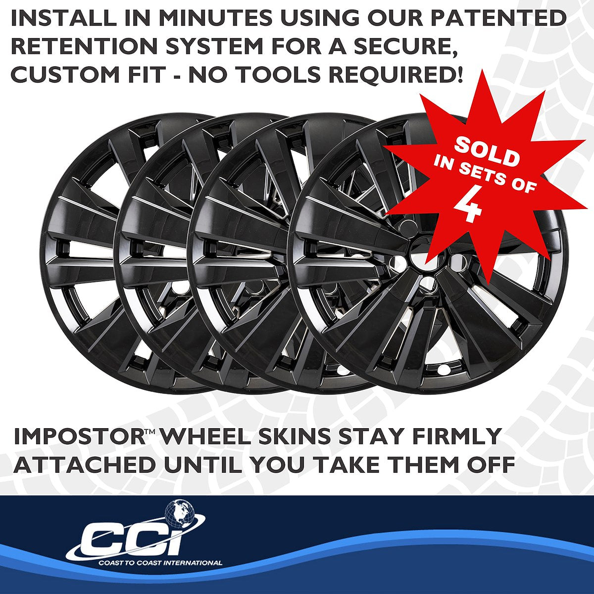 Coast2Coast Wheel Skins & Styled Wheel Covers IMP519BLK product image 5