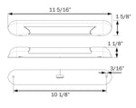 Optronics Awning Light, LED Awning Strip Light, 11 in Length, White - ILL70CBAWN