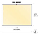 K&N Air Filter, 20 in Length x 16 in Width x 1 in Height - HVC-11620