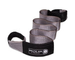 Overland Vehicle Systems Tow Strap, 4 in Width x 8 ft Length, Rated at 40,000 lb, Gray with Black Ends - 19079916