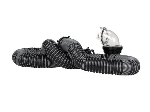 Valterra Sewer Hose, 15 ft Extended Length, 53 in Compressed Length, 3 in Diameter - D04-0650