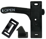 JR Products Screen Door Latch, 3 in Mounting Holes From Centre, Black - 10775