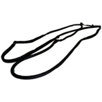 Crown Automotive Door Weather Strip, Full Steel Door Strip, Black, Set of 2 - 5017462K