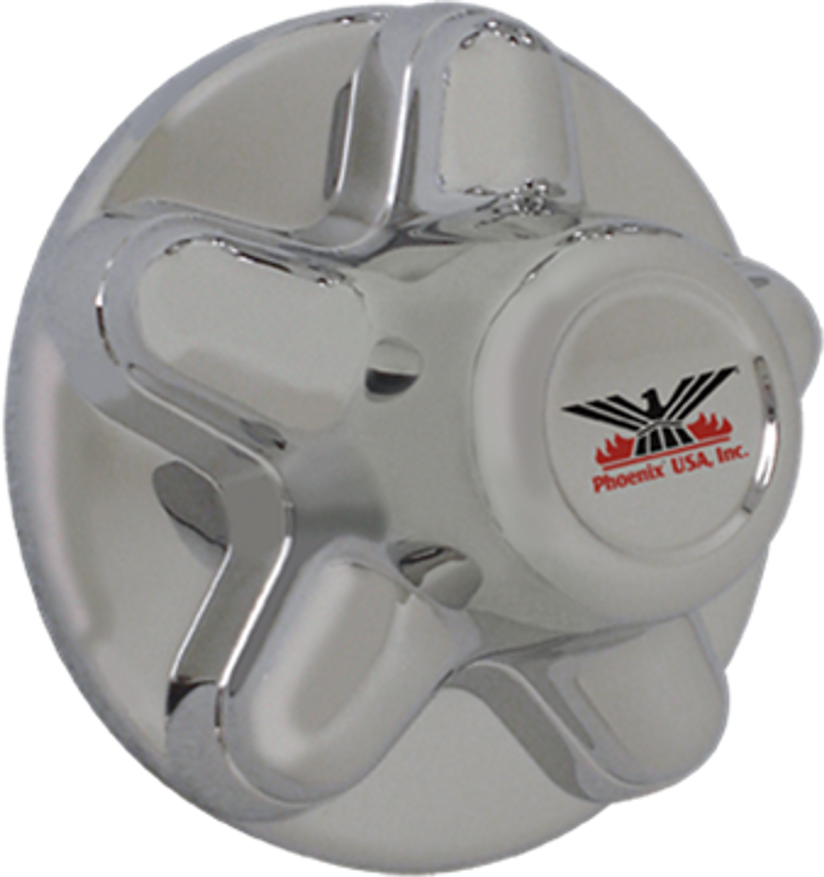 Phoenix USA Trailer Hub Cover, 5 Lug, 4-1/2 in Diameter, Chrome Plated - QT545CHS