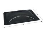 Icon Skylight, 4 in High Bubble Type Dome, For 22 in Length x 14 in Width Opening, 26 in Length x 18 in Width Flange - 12555