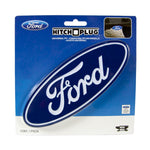 Plasticolor Trailer Hitch Cover, Fits 2 in Receiver, Blue/Chrome Plated - 002236
