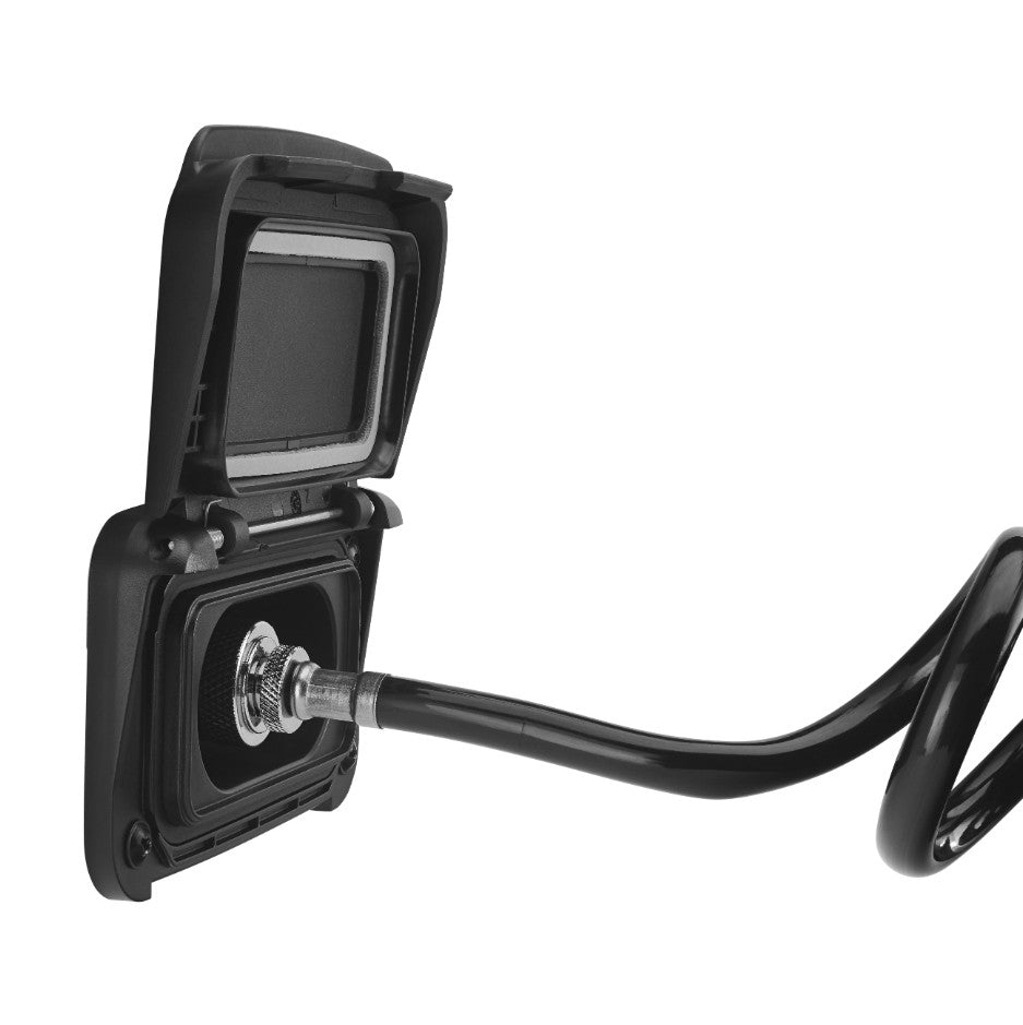 Scanstrut Exterior Shower, Ventura Series, 2.76 in Width x 1-1/2 in Height Cut Out, Black/Silver - SC-V-W1