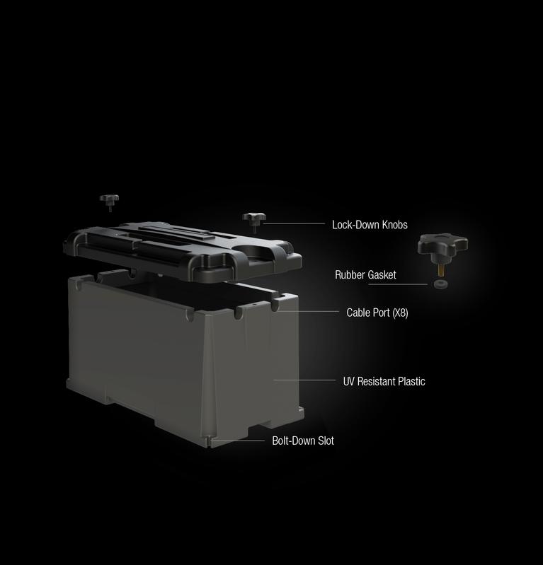NOCO Battery Box, Fits 4D Group Batteries, Black, Impact Resistant To -40 degree Fahrenheit - HM408