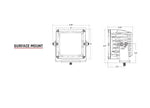 Rigid Industries Driving/Fog Light, D2 XL Series, LED Bulb, 12 LED Bulbs, Set of 2 - 322613