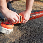 Camco Sewer Hose, 15 ft Extended Length, 3 in Diameter, Black Hose - 39861