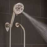 Oxygenics/ ETL Shower Head, Hand Held With 72 in Hose, With 10 Function Spray Settings, 5 in Outer Diameter - 51479