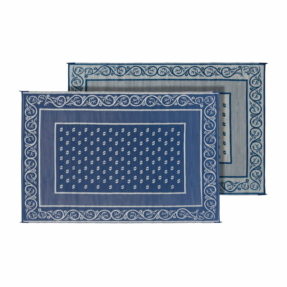 Faulkner Patio Mat, 9 ft Length x 6 ft Width, Blue - 48698