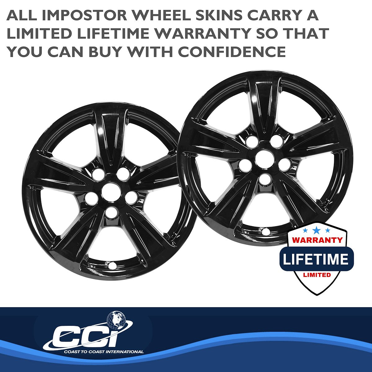 Coast2Coast Wheel Skins & Styled Wheel Covers IMP474BLK product image 3