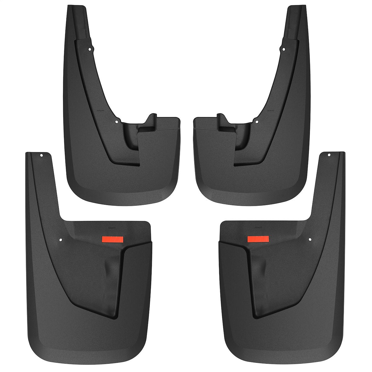Husky Liners Mud Flap, Contoured, Black, Set Of 4 - 58046