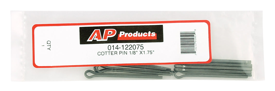 AP Products Cotter Pin, 1/8 in Diameter x 1-3/4 in Length, Pack Of 10 - 014-122075-10