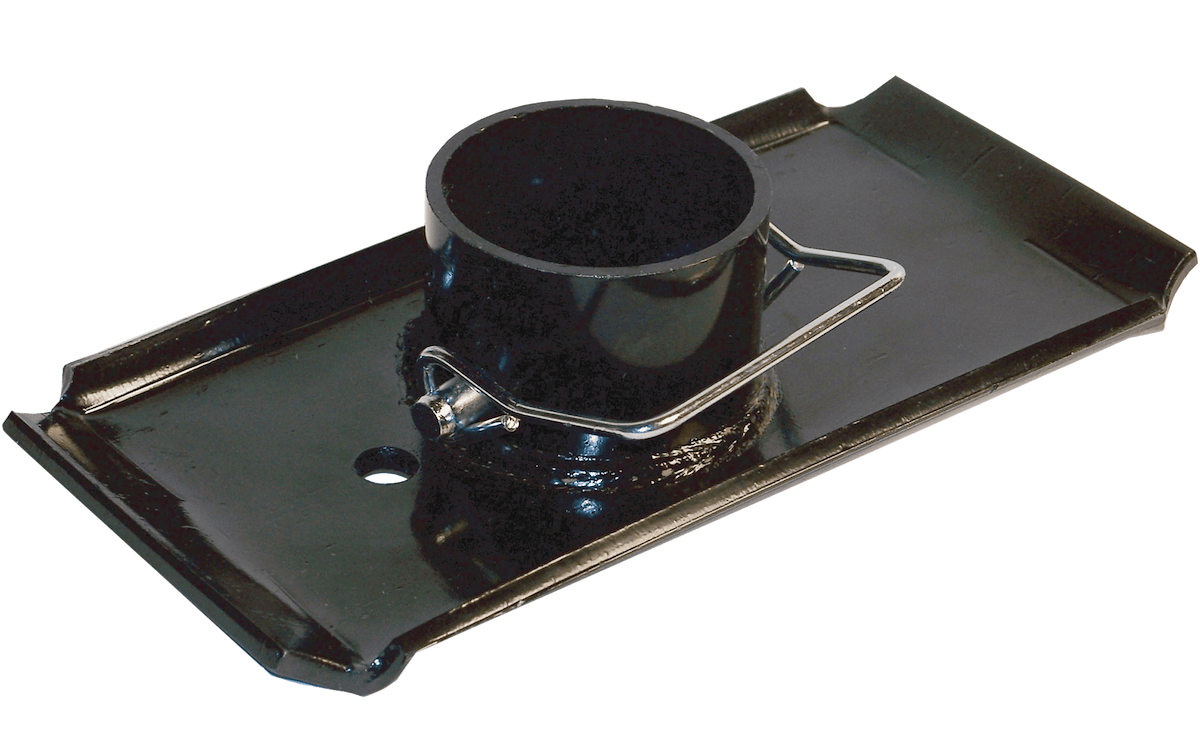 Ultra-Fab Products Trailer Tongue Jack Foot Plate, Black, Steel - 49-954037