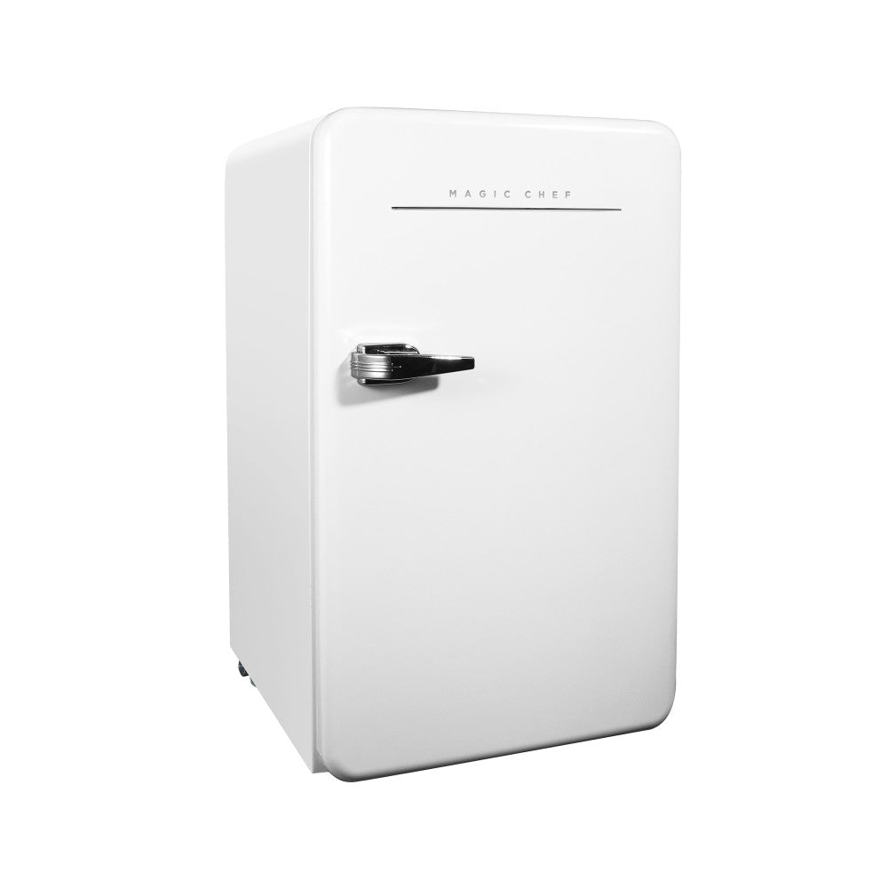 Magic Chef Refrigerator, 3.2 Cubic ft Capacity, 120 V, With Cabinet LED Light - MCR32CHW