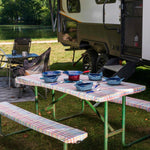 Lippert Tablecloth, With Two Bench Covers And 4 Water-Based Colored Markers - 2023051696