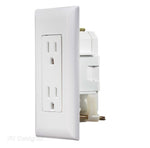 RV Designer Receptacle, 125 V AC, White - S811