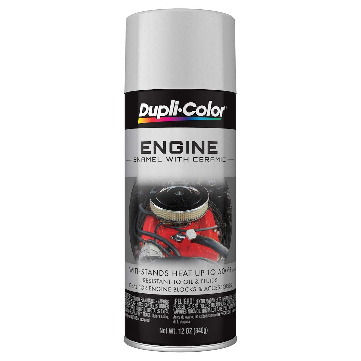 VHT/ Duplicolor Engine Paint, Heat Resistant to 500 Degrees Fahrenheit, Aluminum, 12 oz Aerosol Spray Can - DE1615