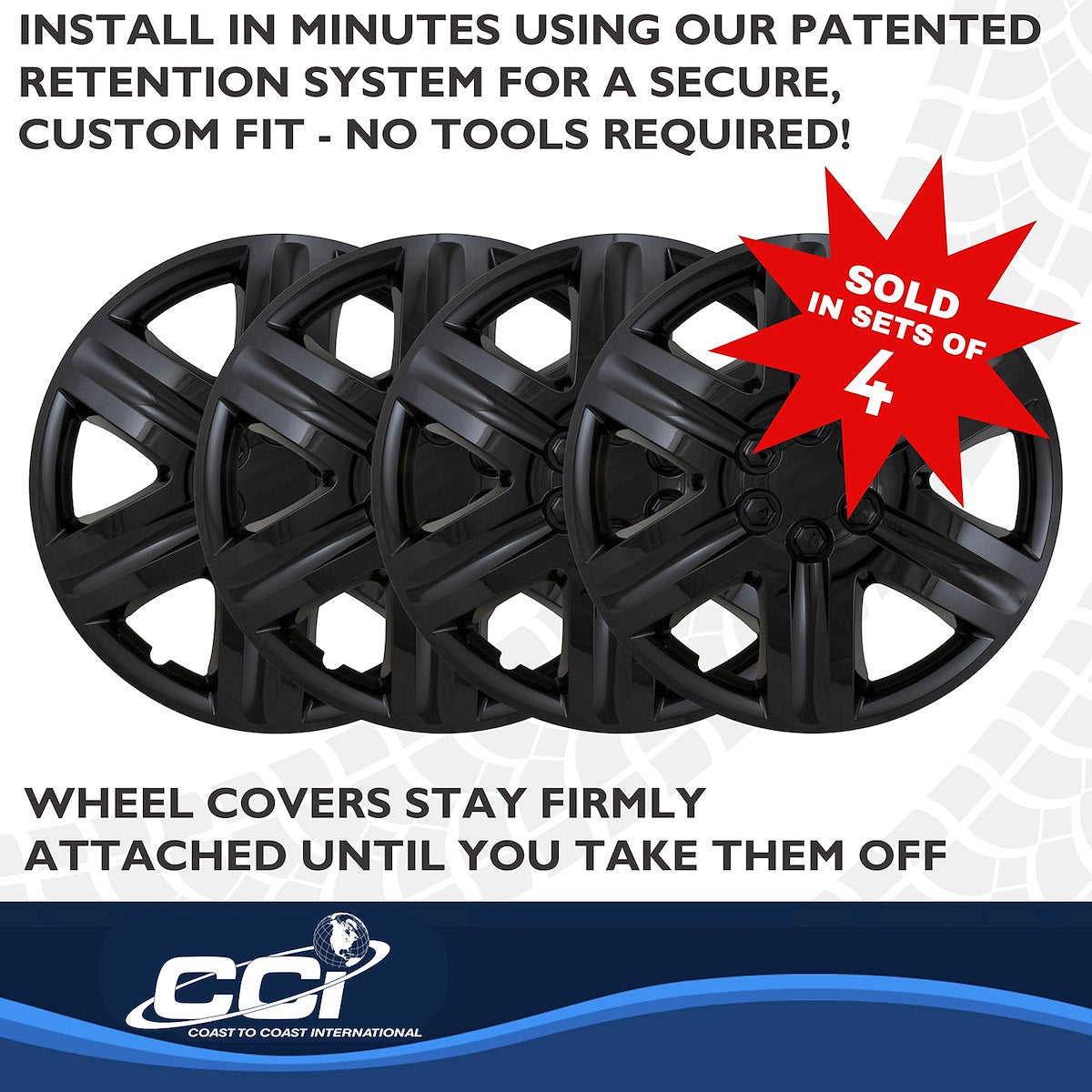Coast2Coast Universal Wheel Covers IWC43118BLK product image 5