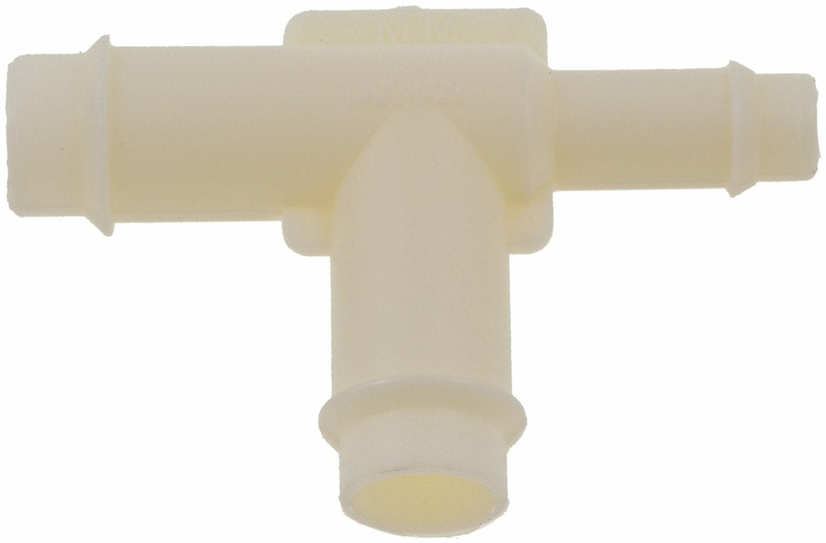 Dorman Vacuum Hose Connector, 3/8 in Diameter to 1/4 in Diameter to 3/8 in Diameter, White - 47341
