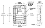 Blue Sea Fuse Block, 32 V DC, 100 amp Per Block/30 amp Per Circuit, 3.88 in Mounting Centers - 5025-BSS