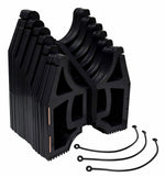 Valterra Sewer Hose Support, 10 ft Length, 4-1/2 in Sewer End Height x 7-1/4 in RV End Height, Black - S1000