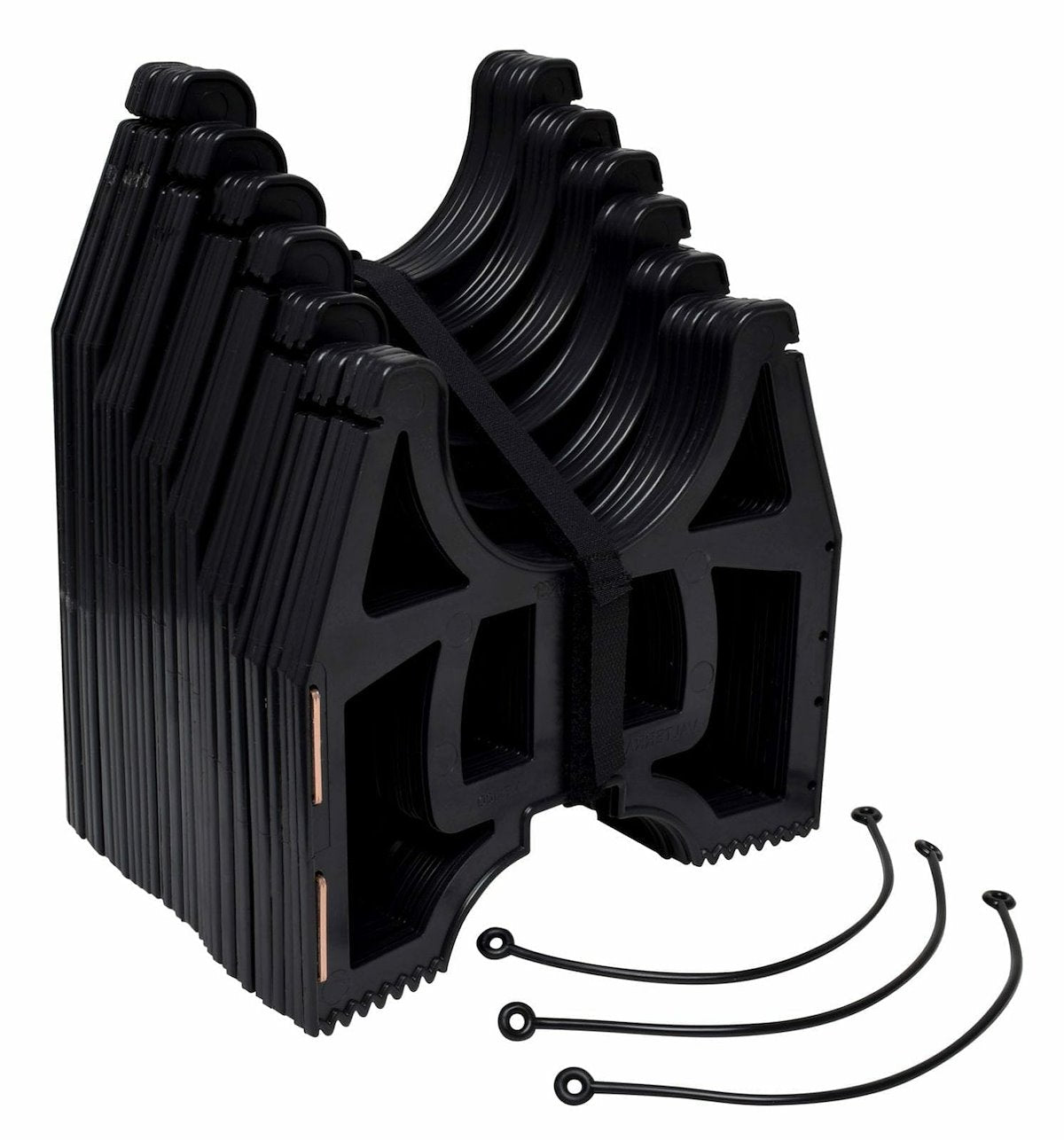 Valterra Sewer Hose Support, 10 ft Length, 4-1/2 in Sewer End Height x 7-1/4 in RV End Height, Black - S1000