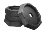 SnapPad Leveling Jack Foot Pad, Fits 10 in Octagon Front And 12 in Round Back Jack Foots, Black, Set Of 4 - EQ812SP4