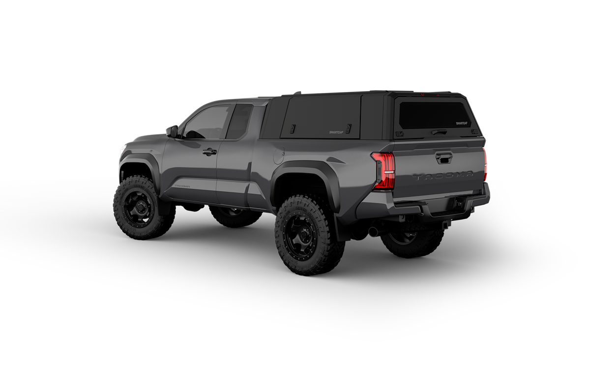 SmartCap Truck Cap, Holds Up To 330 lb When Moving And 770 lb When Parked, Matte Black, Stainless Steel - EA1313-MB
