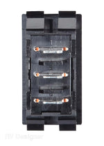 RV Designer Multi Purpose Switch, 10 amp Max, 0.550 in x 1.125 in Cutout, Black - S341