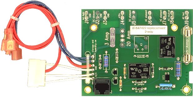 Dinosaur Electric Refrigerator Interface Circuit Board, 2 Way - 61647422 2-WAY