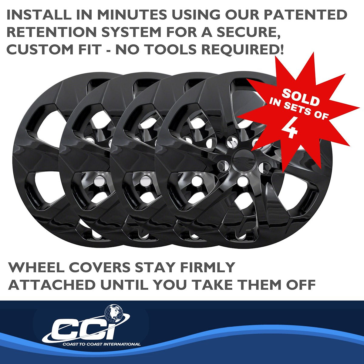 Coast2Coast Universal Wheel Covers IWC53917BLK product image 5