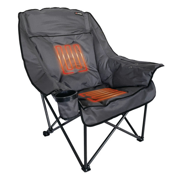 Lippert Camping Chair, 31 in Depth x 40 in Width x 40.3 in Height, 400 lb Weight Capacity - 2024043334